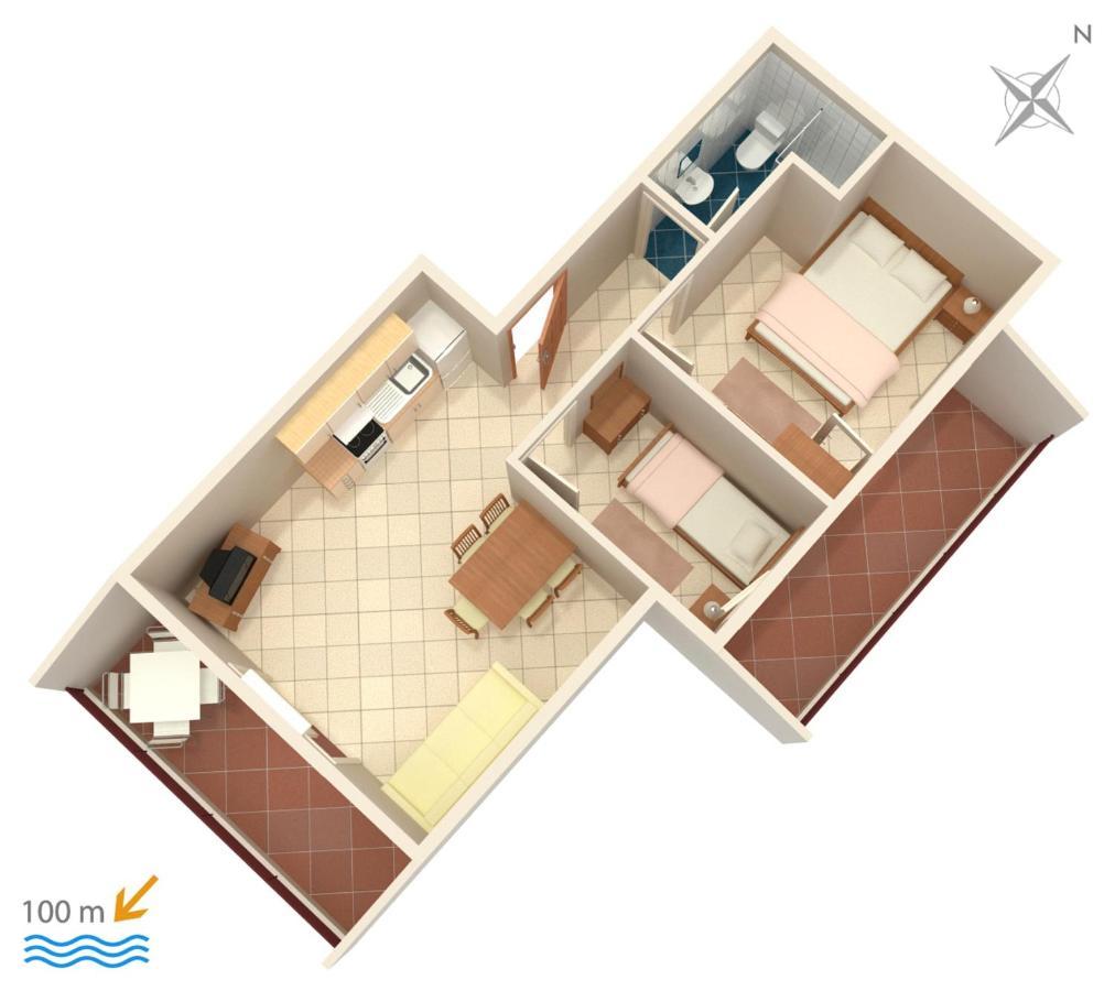 Apartments By The Sea Vinisce, Trogir - 5229 المظهر الخارجي الصورة